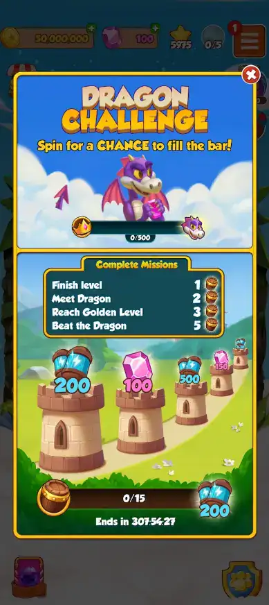 coin master dragon challenge